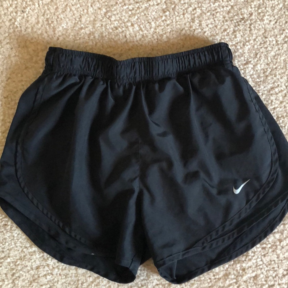 Black Nike athletic shorts